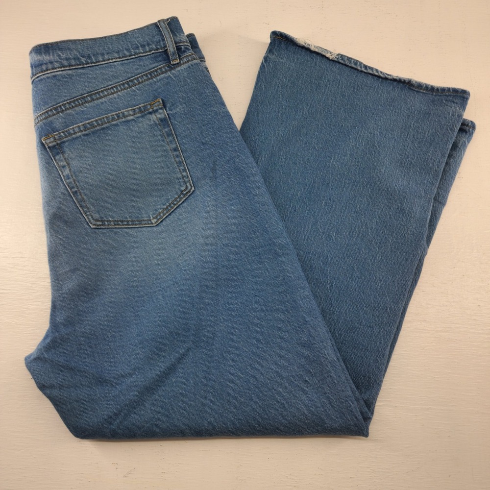 LOFT Blue Wide-Leg Jeans